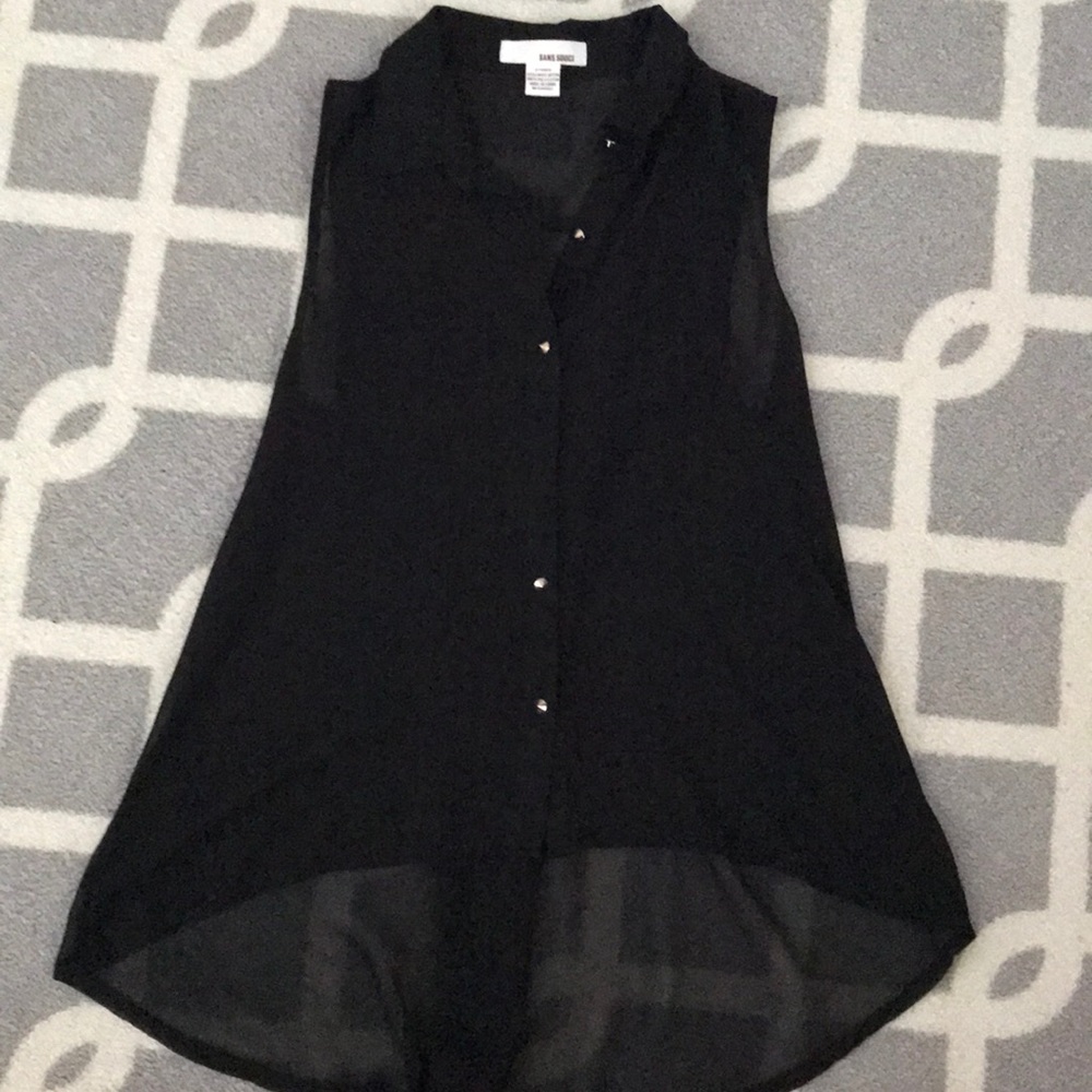 Sheer black top